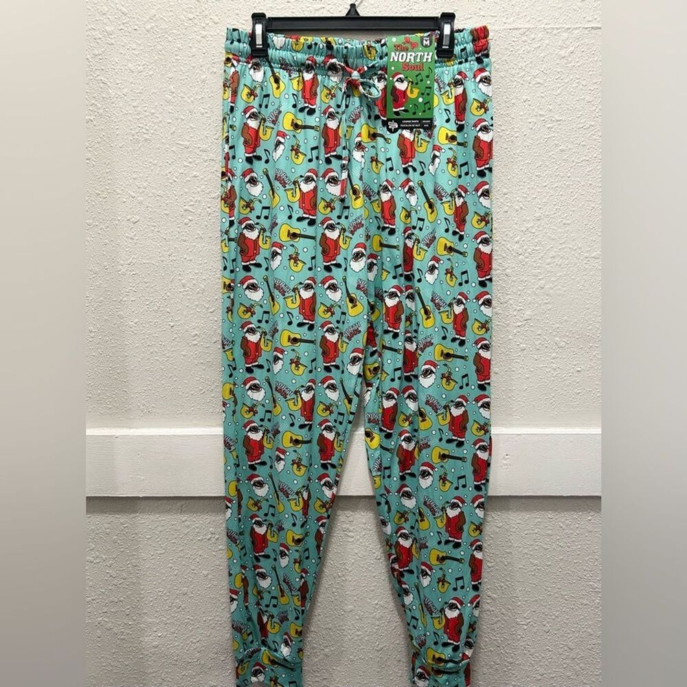 Main and Local The North Soul Jazz Santa Pajama Lounge Joggers NWT M